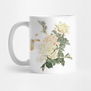 Watercolor peony flower Mug